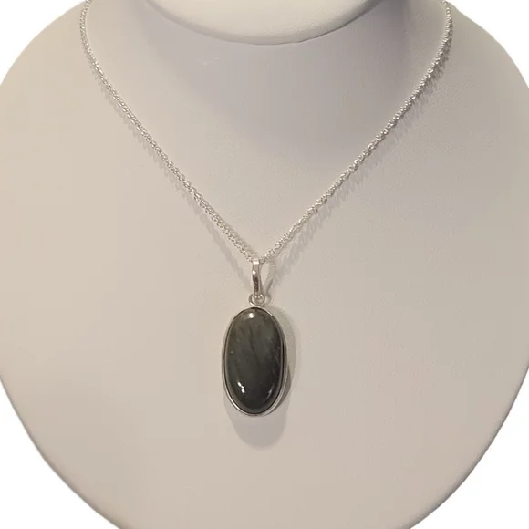 NEW Amethyst & Labradorite Sterling Silver Pendants - Picture 5 of 9